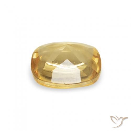 Citrine Gemstone in 5.2 x 5.1 mm Size for Sale, Citrine Stone in Light Golden-Yellow Color