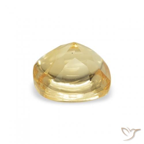 Citrine Gemstone in 5.2 x 5.2 mm Size for Sale, Citrine Stone in Light Gold Color