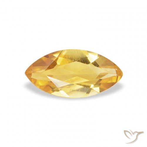 0.44ct Natural Bright Gold Citrine, Marquise, VS