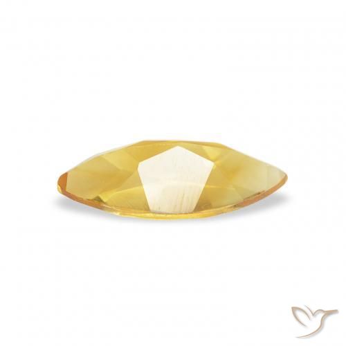 Citrine Gemstone in 8 x 4 mm (calibrated) Size for Sale, Citrine Stone in Bright Gold Color