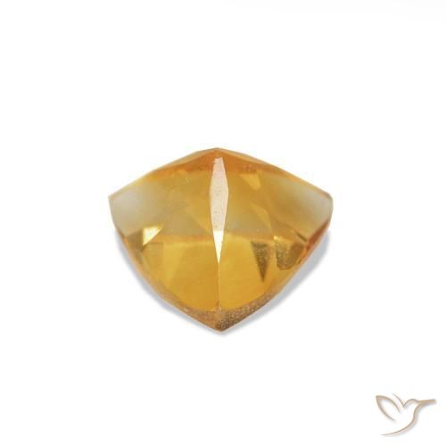 Citrine Gemstone in 5 x 5 mm (calibrated) Size for Sale, Citrine Stone in Deep Orange-Gold Color