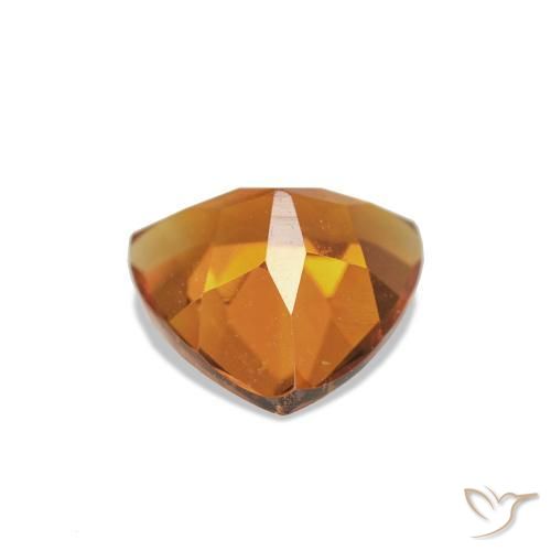Citrine Gemstone in 6.3 x 6.1 mm Size for Sale, Citrine Stone in Orange Brown Color