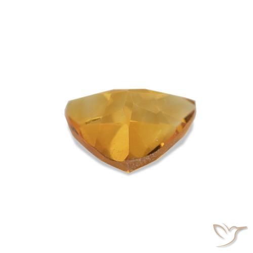 Citrine Gemstone in 6 x 6 mm (calibrated) Size for Sale, Citrine Stone in Deep Orange-Gold Color