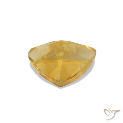 Citrine Gemstone in 6.5 x 6.1 mm Size for Sale, Citrine Stone in Medium Golden Color