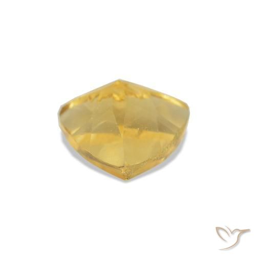 Citrine Gemstone in 6.4 x 6.2 mm Size for Sale, Citrine Stone in Golden Orange Color