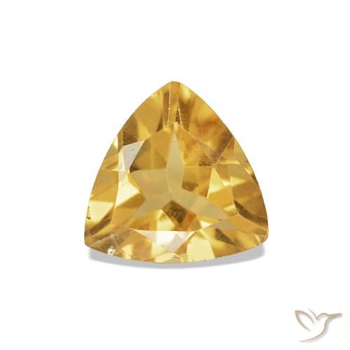 0.57ct Golden Citrine, Trillion, VVS-VS