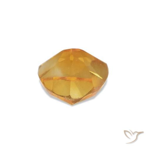 Citrine Gemstone in 5 x 5 mm (calibrated) Size for Sale, Citrine Stone in Amber Orange Color