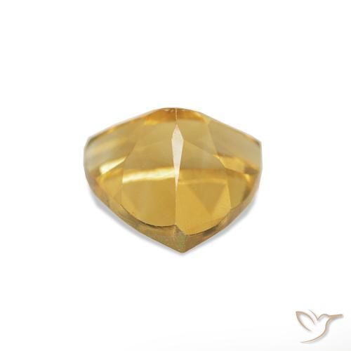 Citrine Gemstone in 6 x 6 mm (calibrated) Size for Sale, Citrine Stone in Medium Gold Color