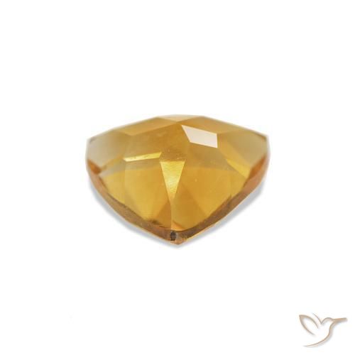 Citrine Gemstone in 6 x 6 mm (calibrated) Size for Sale, Citrine Stone in Medium Light Orange-Gold Color