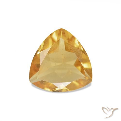 0.56ct Light Orange-Gold Citrine, Trillion, VS
