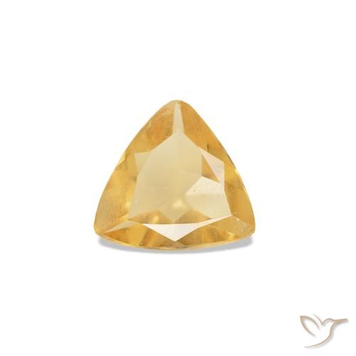 0.26ct Light Orange-Gold Citrine, Trillion, VS
