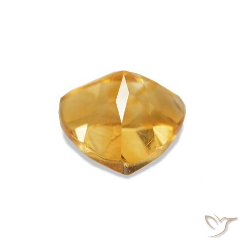 Citrine Gemstone in 6 x 6 mm (calibrated) Size for Sale, Citrine Stone in Deep Orange-Gold Color