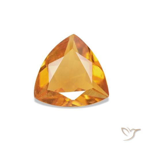 0.50ct Gold Citrine, Trillion, VVS-VS