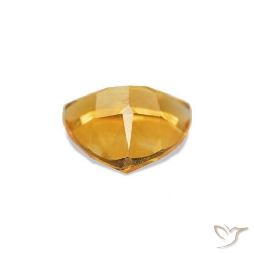 Citrine Gemstone in 6 x 6 mm (calibrated) Size for Sale, Citrine Stone in Medium Light Orange-Gold Color