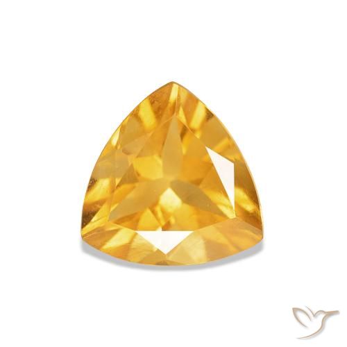 0.73ct Bright Gold Citrine, Trillion, VS