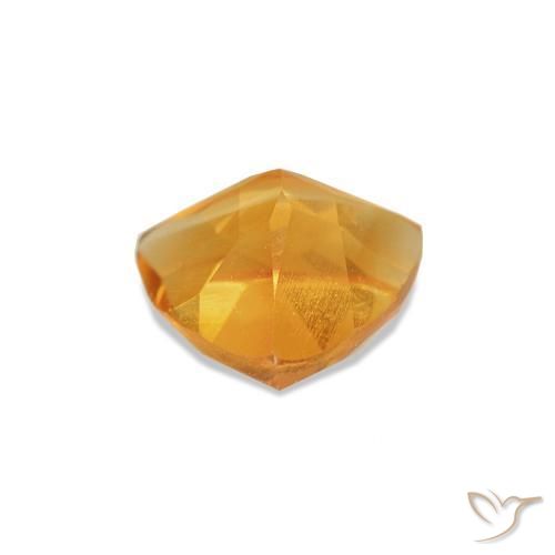 Citrine Gemstone in 6 x 6 mm (calibrated) Size for Sale, Citrine Stone in Medium Orange Color