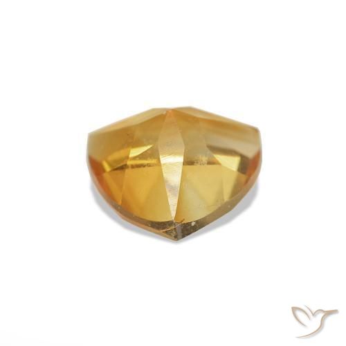 Citrine Gemstone in 6 x 6 mm (calibrated) Size for Sale, Citrine Stone in Medium Light Orange-Gold Color