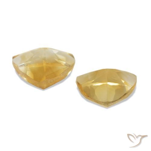 Citrine Gemstones in 5 x 5 mm (calibrated) Size for Sale, Citrine Stones in Gold Color