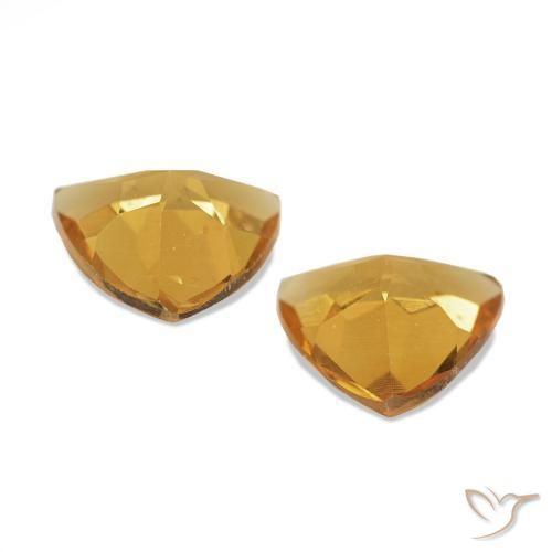 Citrine Gemstones in 6 x 6 mm (calibrated) Size for Sale, Citrine Stones in Deep Orange Color