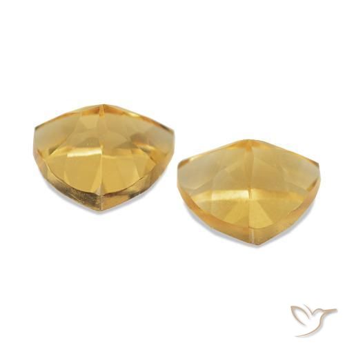 Citrine Gemstones in 6 x 6 mm (calibrated) Size for Sale, Citrine Stones in Light Golden Color