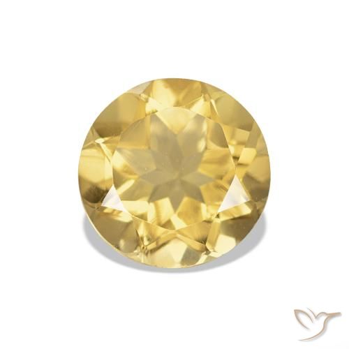 1.19ct Golden Orange Citrine, Round, VVS-VS