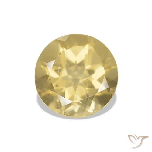 1.23ct Light Golden-Yellow Citrine, Round, VVS-VS