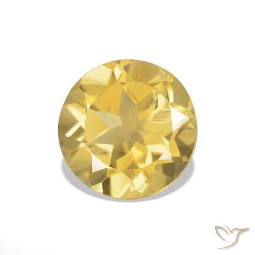 1.16ct Light Gold Citrine, Round, VVS-VS