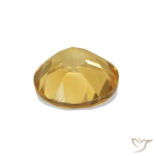 Citrine Gemstone in 7 mm (calibrated) Size for Sale, Citrine Stone in Light Yellow Color