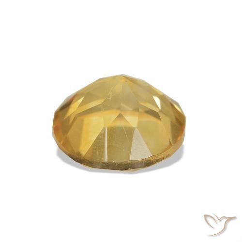 Citrine Gemstone in 7 mm (calibrated) Size for Sale, Citrine Stone in Light Gold Color