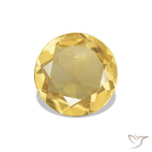 0.94ct Light Yellow Citrine, Round, VS