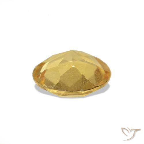 Citrine Gemstone in 7 mm (calibrated) Size for Sale, Citrine Stone in Light Yellow Color