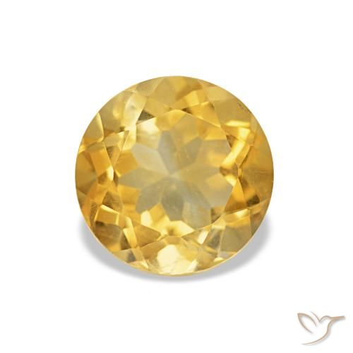 1.27ct Gold Citrine, Round, VS