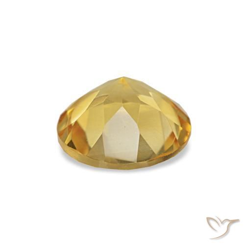 Citrine Gemstone in 7 mm (calibrated) Size for Sale, Citrine Stone in Rich Yellow Color