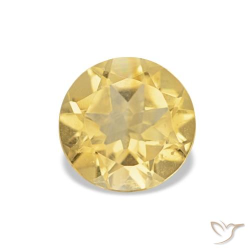 1.07ct Light Golden-Yellow Citrine, Round, VVS-VS
