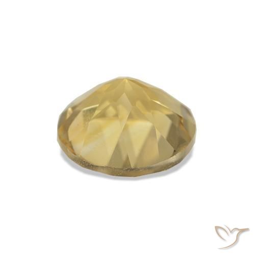 Citrine Gemstone in 7 mm (calibrated) Size for Sale, Citrine Stone in Gold Color