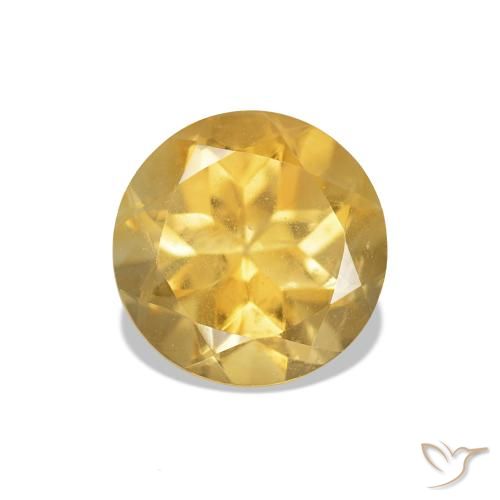 1.27ct Medium Gold Citrine, Round, VS