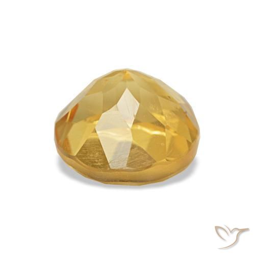 Citrine Gemstone in 6.5 mm (calibrated) Size for Sale, Citrine Stone in Light Yellow Color