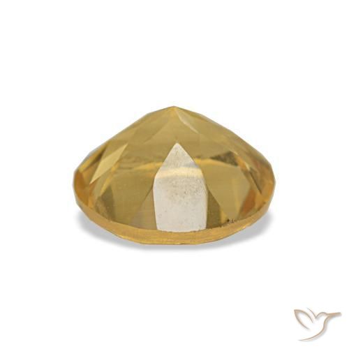 Citrine Gemstone in 6.5 mm (calibrated) Size for Sale, Citrine Stone in Light Gold Color