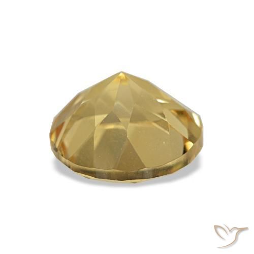 Citrine Gemstone in 7 mm (calibrated) Size for Sale, Citrine Stone in Light Gold Color