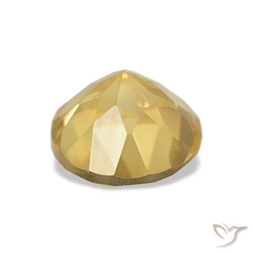 Citrine Gemstone in 7 mm (calibrated) Size for Sale, Citrine Stone in Light Gold Color