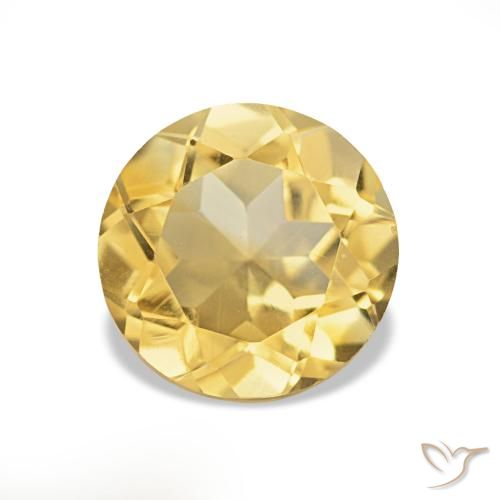 1.27ct Light Gold Citrine, Round, VS