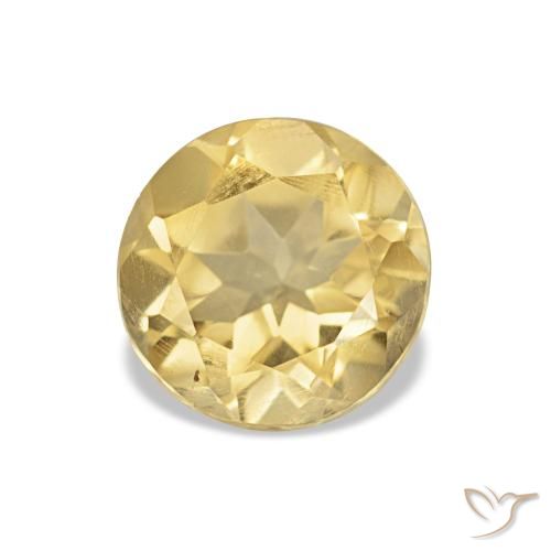 1.09ct Light Yellow Citrine, Round, VS