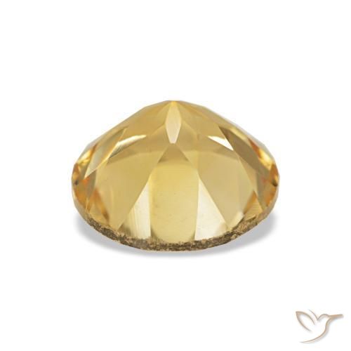 Citrine Gemstone in 7 mm (calibrated) Size for Sale, Citrine Stone in Golden Color