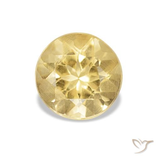 1.02ct Light Gold Citrine, Round, VS