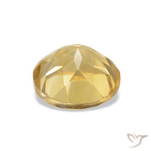 Citrine Gemstone in 7 mm (calibrated) Size for Sale, Citrine Stone in Light Gold Color