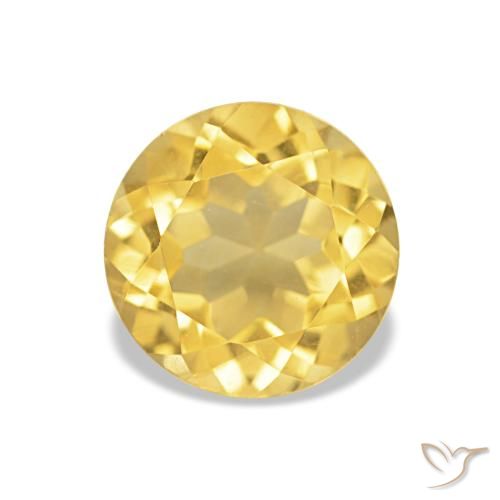 1.27ct Light Golden-Yellow Citrine, Round, VVS