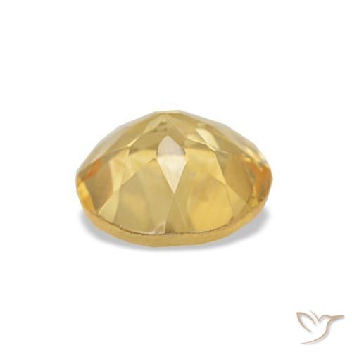 Citrine Gemstone in 7 mm (calibrated) Size for Sale, Citrine Stone in Light Yellow Color