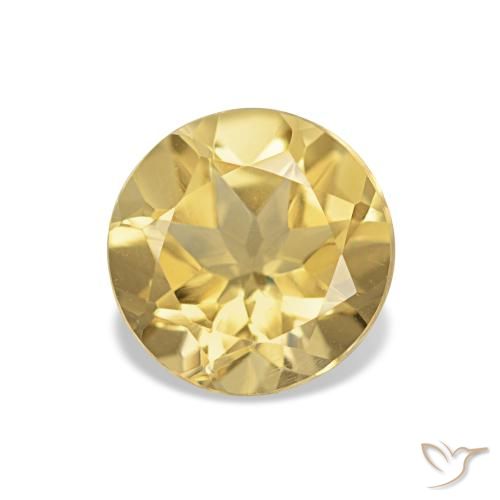 1.04ct Light Yellow Citrine, Round, VVS