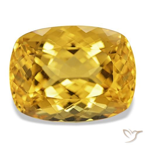 21.48ct Deep Gold Citrine, Cushion, IF