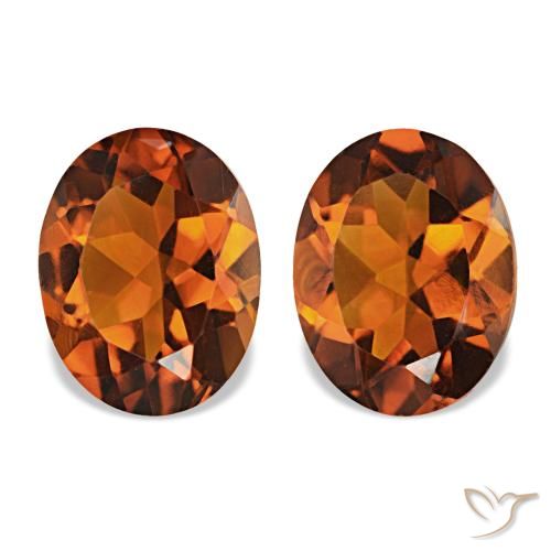 3.04ctw Medium Orange Citrine, Oval, VVS
